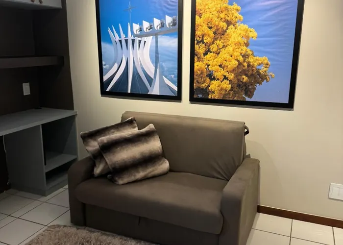 Loft Moderno E Aconchegante Ipe Amarelo Na Asa Sul - Brasilia